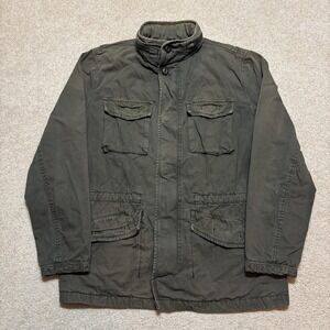Gap Military Jacket Mens Medium M-65 Style Green Army Fatigue Field Utility